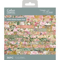 Crafter's Companion - Nature's Garden Vintage Rose Collection - 6 x 6 Paper Pad