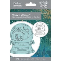 Crafter's Companion - O' Holy Night Collection - Clear Acrylic Stamp and Die Set - Away In A Manger