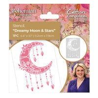 Crafter's Companion - Bohemian Collection - Stencils - Dreamy Moon and Stars