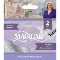 Crafter's Companion - Once Upon A Time Collection - Clear Acrylic Stamp and Die Set - You Are Magical