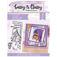 Crafter's Companion - Sassy and Classy Collection - Clear Photopolymer Stamps - True Friends