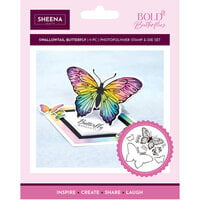Crafter's Companion - Bold Butterflies Collection - Clear Photopolymer Stamp and Die Set - Swallowtail Butterfly