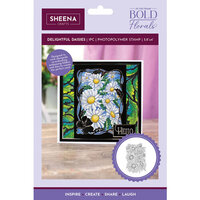Crafter's Companion - In The Frame Bold Florals Collection - Clear Photopolymer Stamps - Delightful Daisies