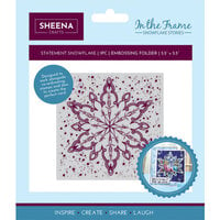 Crafter's Companion - In The Frame Collection - Embossing Folder - Statement Snowflake