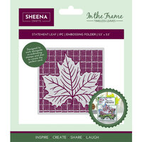Crafter's Companion - In The Frame Collection - Timeless Leaves - Embossing Folder - Statement Leaf