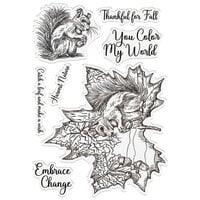 Crafter's Companion - In The Frame Collection - Timeless Leaves - Clear Photopolymer Stamp - Natures Harvest