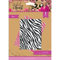 Crafter's Companion - Wild At Heart Collection - 5 x 7 Embossing Folder - Roar