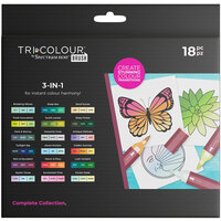 Crafter's Companion - Spectrum Noir - TriColour Brush Marker Set - Complete Collection