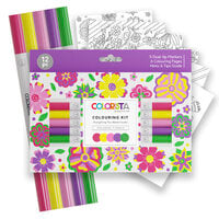 Colorista - Colouring Kit - Feelgood Florals - 12 Piece Set