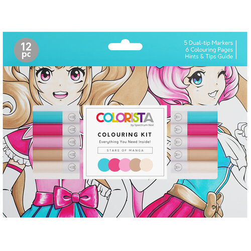 Colorista - Colouring Kit - Stars of Manga - 12 Piece Set