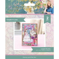 Crafter's Companion - Age Of Elegance Collection - Clear Photopolymer Stamp And Die Set - Couple In Love