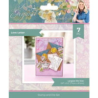 Crafter's Companion - Age Of Elegance Collection - Clear Photopolymer Stamp And Die Set - Love Letter