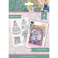 Crafter's Companion - Age Of Elegance Collection - Clear Photopolymer Stamps - Elegant Ladies