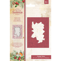 Crafter's Companion - Tis The Season Collection - Christmas - Cut and Emboss Folder - Yuletide Frame