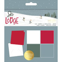 Violet Studio - Ski Lodge Collection - Christmas - 6 x 6 Card Blanks