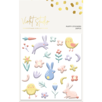 Violet Studio - Puffy Stickers - Blossoms and Bunnies