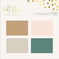 Violet Studio - 6 x 6 Paper Pad - Love - Tonal