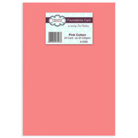 Creative Expressions - A4 Foundation Cards - 20 Pack - Pink Cotton