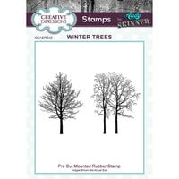 Creative Expressions - Pre-Cut Mounted Rubber Stamps - Winter Trees