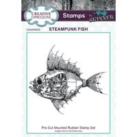 Creative Expressions - Pre-Cut Mounted Rubber Stamps - Steampunk Fish