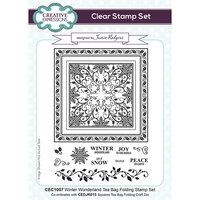 Creative Expressions - Tea Bag Folding Collection - Christmas - Clear Photopolymer Stamps - Winter Wonderland