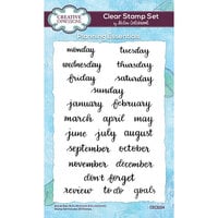 Creative Expressions - Clear Photopolymer Stamps - Planning Essentials