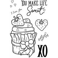 Creative Expressions - Clear Photopolymer Stamps - Cupcake Kisses