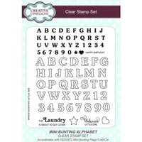 Creative Expressions - Clear Photopolymer Stamps - Mini Bunting Alphabet