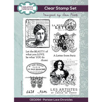 Creative Expressions - Clear Photopolymer Stamps - Parisian Lace Chronicles
