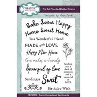 Creative Expressions - Rustic Homestead Collection - Clear Photopolymer Stamps - Sentiments