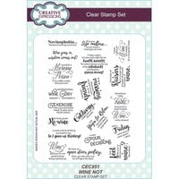 Creative Expressions - Clear Photopolymer Stamps - A5 - Wine Not