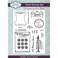 Creative Expressions - Clear Photopolymer Stamps - Bouton de Paris