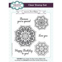 Creative Expressions - Tea Bag Folding Collection - Clear Photopolymer Stamps - Pointy Petals