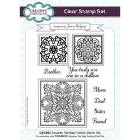 Creative Expressions - Tea Bag Folding Collection - Clear Photopolymer Stamps - Squares