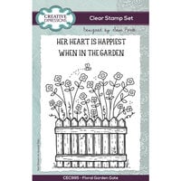 Creative Expressions - Clear Photopolymer Stamps - Floral Garden Gate
