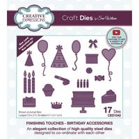 Creative Expressions - Craft Dies - Finishing Touches - Birthday Accessories