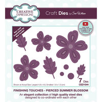 Creative Expressions - Craft Dies - Finishing Touches - Pierced Summer Blossoms