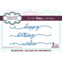 Creative Expressions - Craft Dies - Necessities - Balloon Tail Sentiments