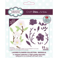 Creative Expressions - Layered Flowers Collection - Craft Dies - Magnolia