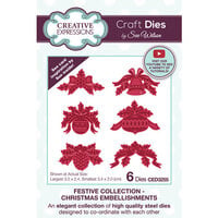 Creative Expressions - Festive Collection - Craft Dies - Christmas Embellishments