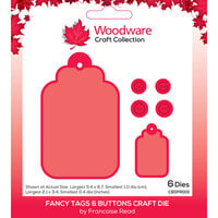 Woodware - Craft Dies - Fancy Tags And Buttons