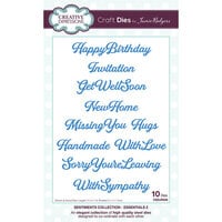 Creative Expressions - Sentiments Collection - Craft Dies - Essentials 2