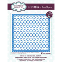 Creative Expressions - Wings Of Wonder Collection - Craft Dies - Moroccan Scalloped Lattice Background