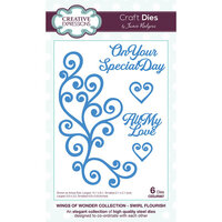 Creative Expressions - Wings Of Wonder Collection - Craft Dies - Swirl Flourish
