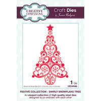 Creative Expressions - Christmas - Craft Dies - Swirly Snowflake Tree