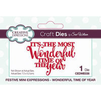 Creative Expressions - Christmas - Craft Dies - Mini Expressions - Wonderful Time Of Year