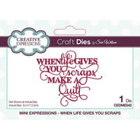 Creative Expressions - Craft Dies - Mini Expressions - When Life Gives You Scraps