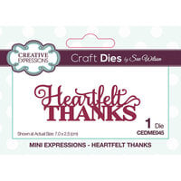 Creative Expressions - Craft Dies - Mini Expressions - Heartfelt Thanks