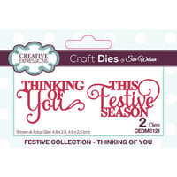 Creative Expressions - Festive Collection - Christmas - Craft Dies - Mini Expressions - Duos - Thinking Of You