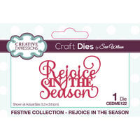 Creative Expressions - Festive Collection - Christmas - Craft Dies - Mini Expressions -  Rejoice In The Season